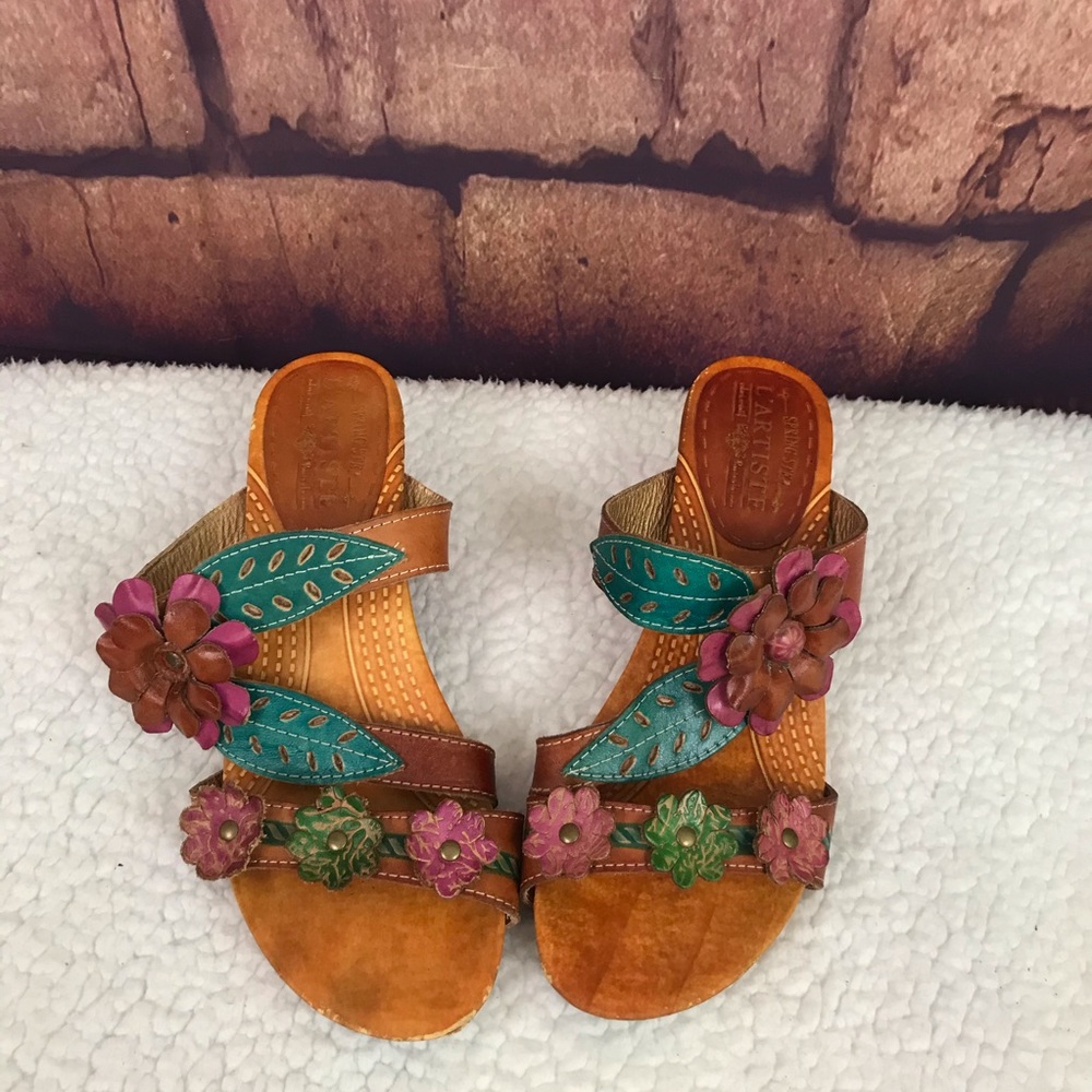 Spring step l'artiste Lona Camel  size 7